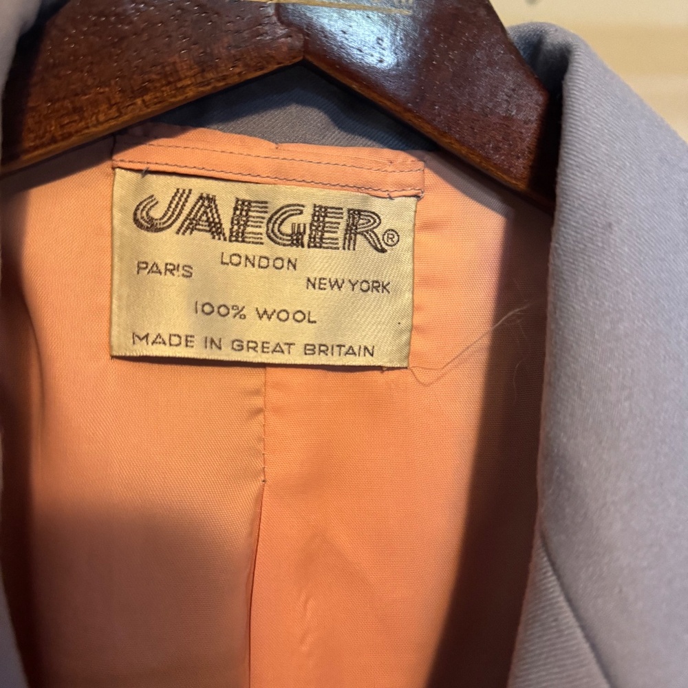 Jaegar Wool Blazer Periwinkle, small/medium - Picture 4 of 5